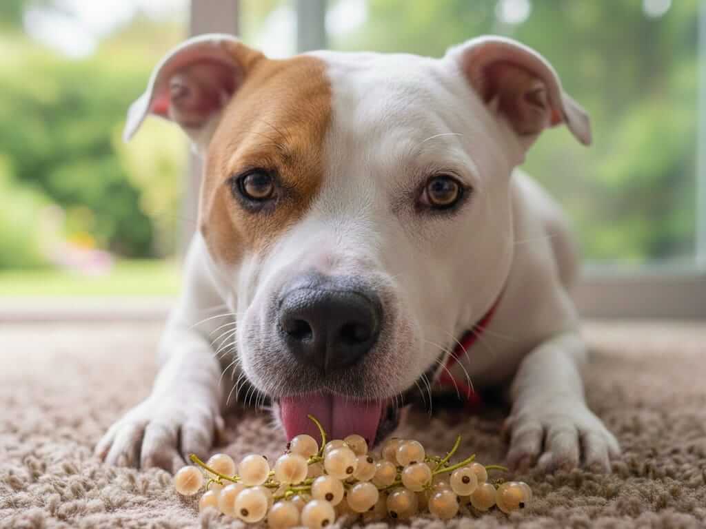 Ehet a kutya fehér ribizlit