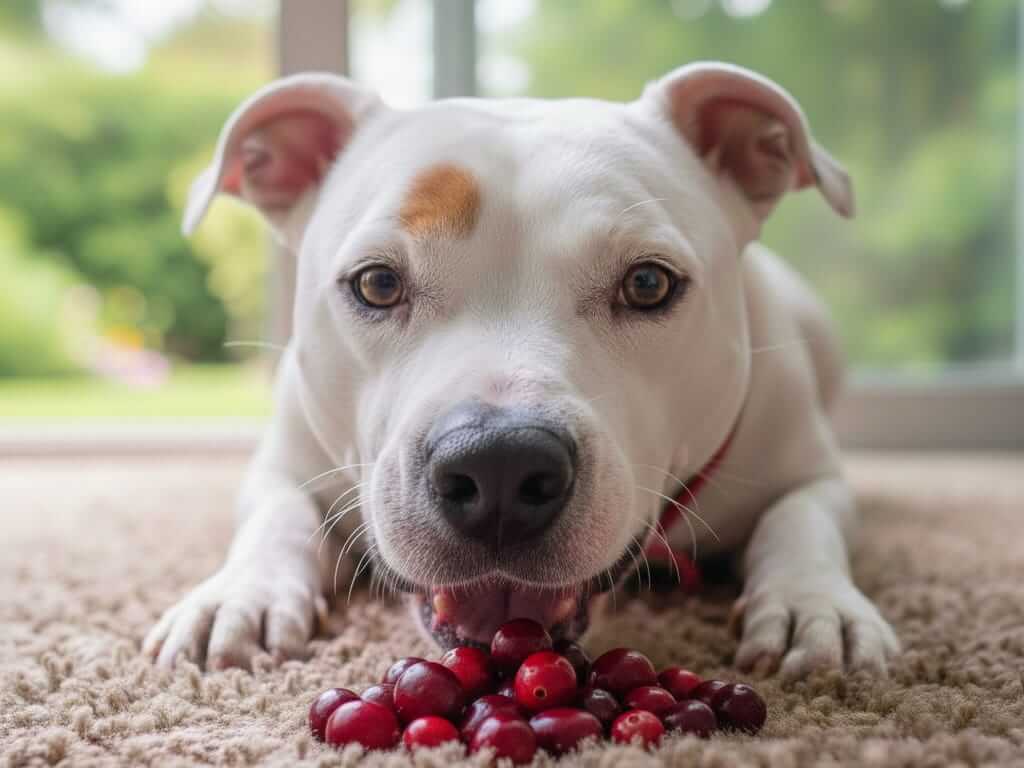 Ehet a kutya vörös áfonyát