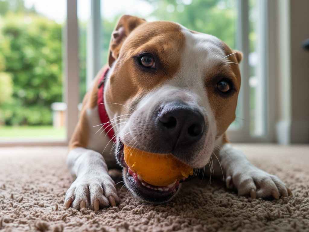 Ehet a kutya sárgabarackot